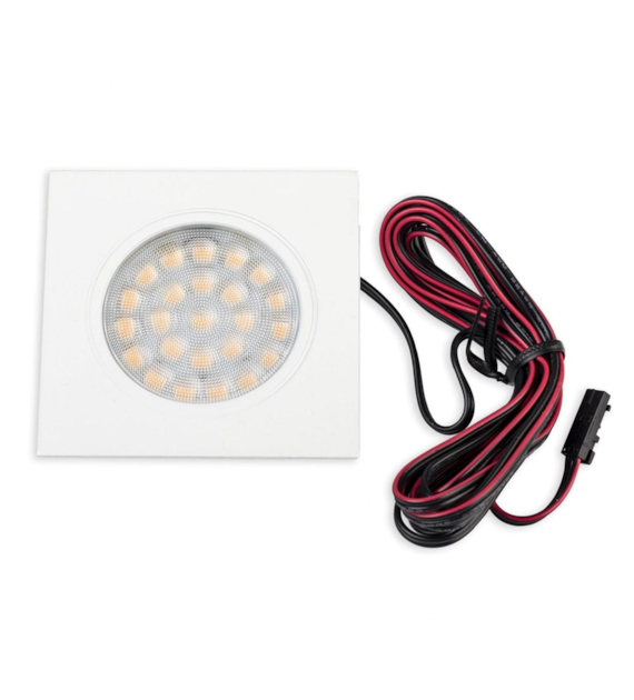 Oprawa meblowa 24 SMD kwadrat biała