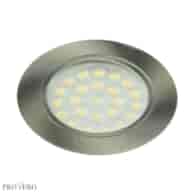 Möbelleuchte 24 SMD rund Satin kalt