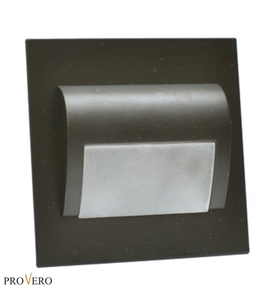 Oprawa schodowa 9 LED zimna - czarna