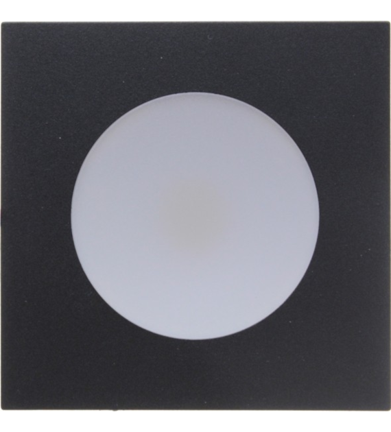 Quadratische Möbelleuchte 2W 4000K schwarz