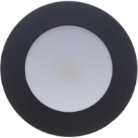 Runde Möbelleuchte 2W 4000K schwarz
