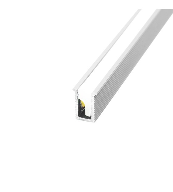 Profil aluminiowy TINY 3m Wpuszczany anodowany z silikonową osłoną