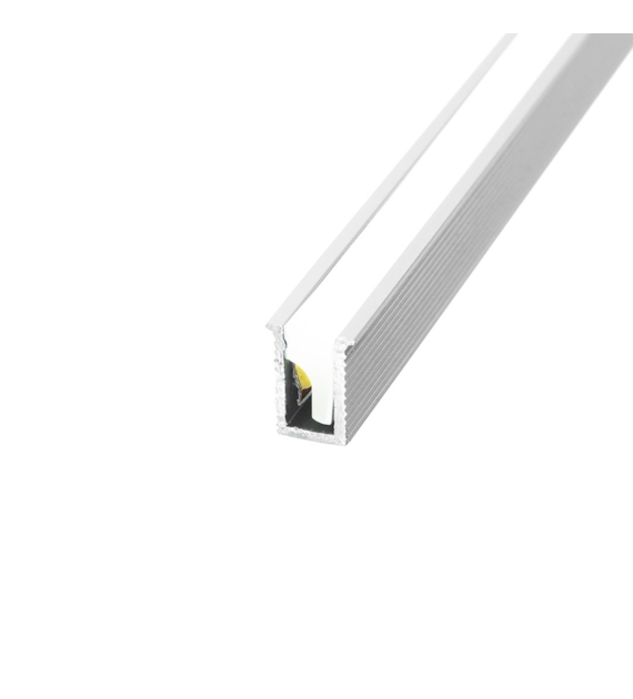 Aluminiumprofil TINY 3m Einbau eloxiert mit Silikonschutz