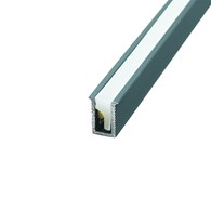 Profil aluminiowy TINY 3m Wpuszczany szary z silikonową osłoną