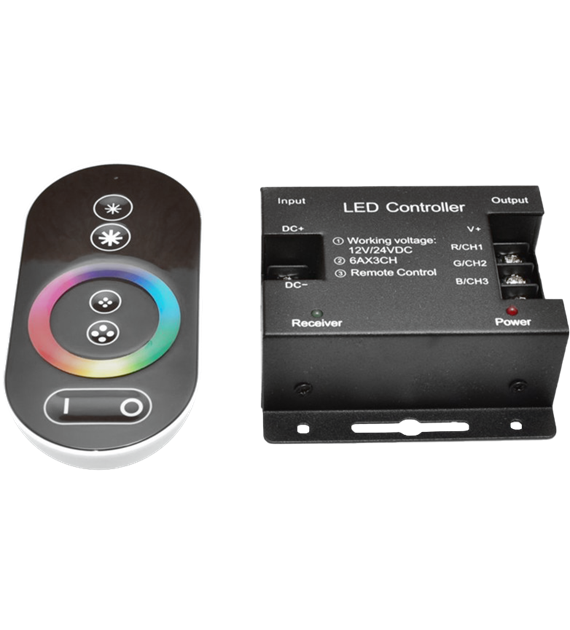 Sterownik RF RGB dotykowy 216W