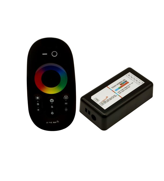 Sterownik RGBW RF 2,4G czarny