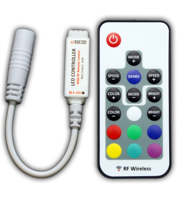 RF-Controller RGB 17 Tasten 72W