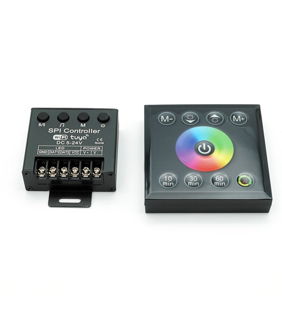 Sterownik LED RGB WiFi TUYACyfrowo-muzyczny pilot RF