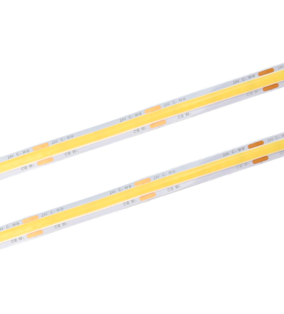 Taśma LED COB 576 SMD CCT 24V 8mm 20W/m 2 przewody 10m