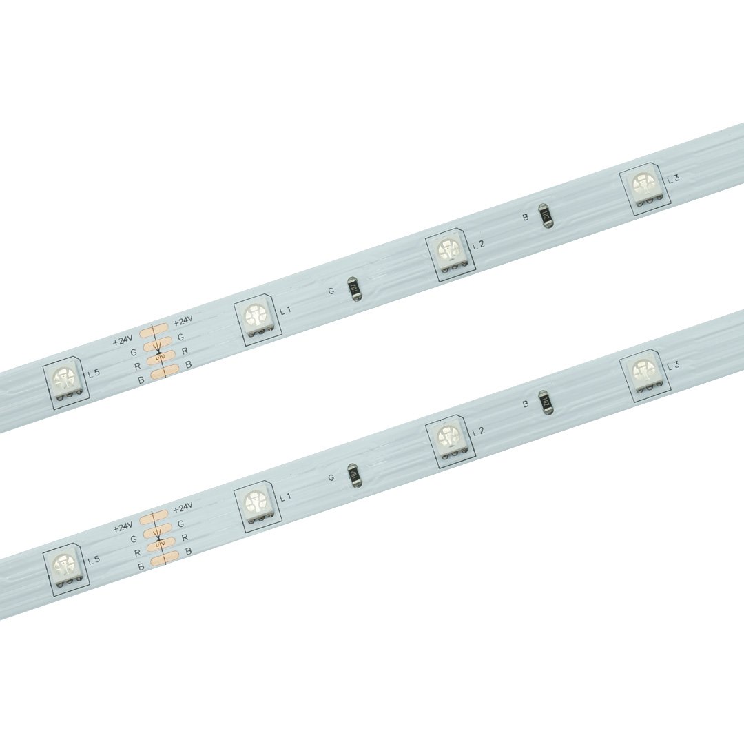 Taśma LED 30 SMD 5050 IP20 RGB 24V 7,2W/m -50m