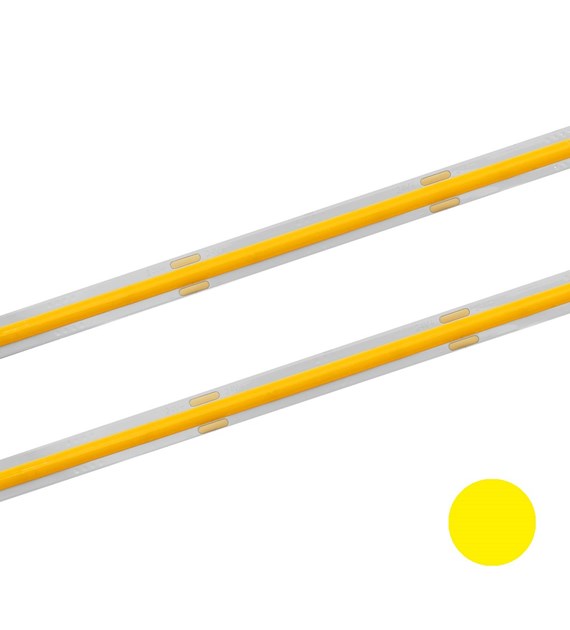 Taśma LED COB 480 żółty 24V 11W/m 8mm 50M