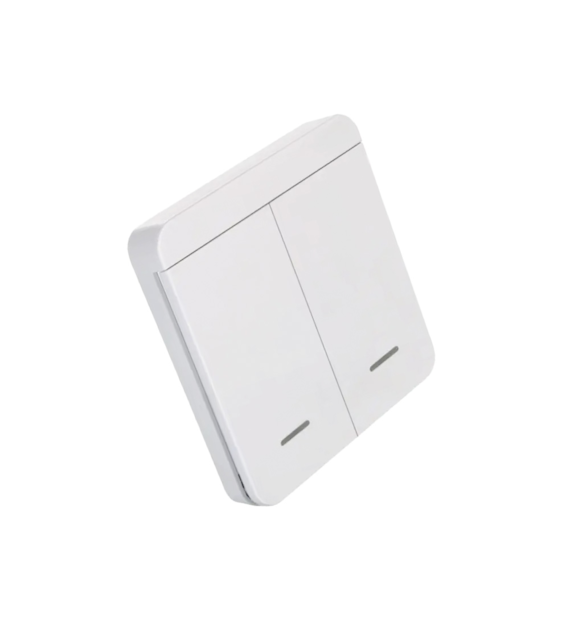 Doppeltaste Schalter FUTURO weiß 433Mhz