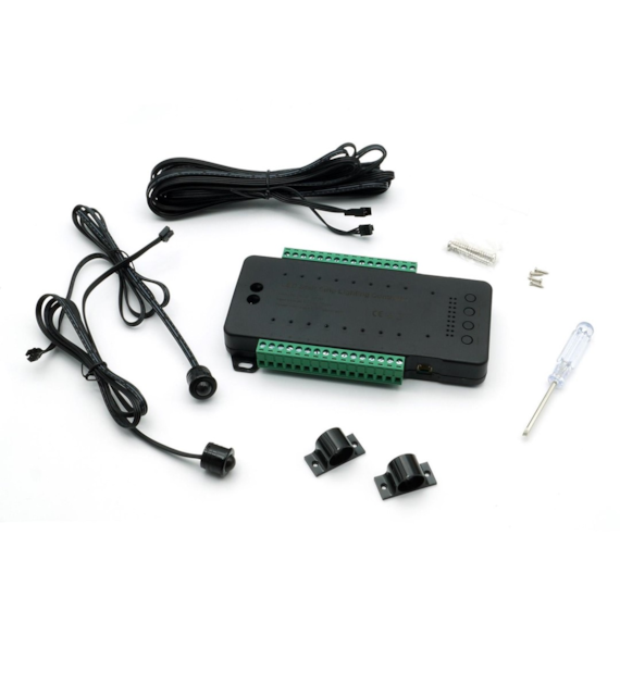 LED stair controller PIR 16 steps black