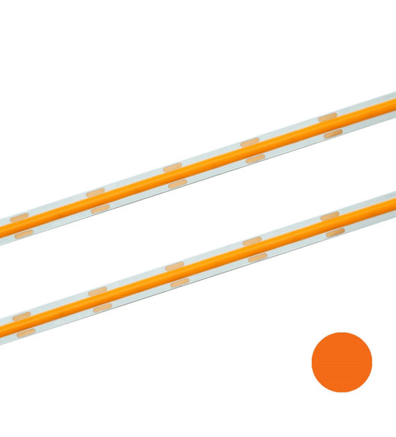 Taśma LED COB 480 pomarańczowa 12V 8mm 11W/m