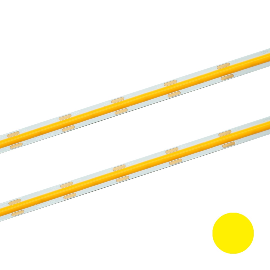 Taśma LED COB 480 żółty 12V 8mm 11W/m