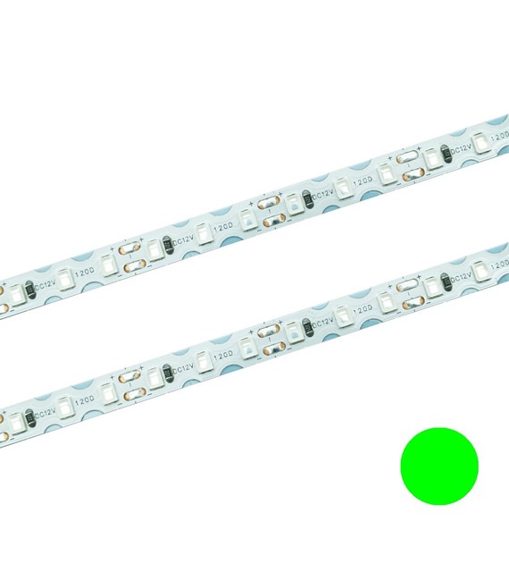 Taśma LED 120 SMD skrętna IP20 zielona 7W/m rolka 10m