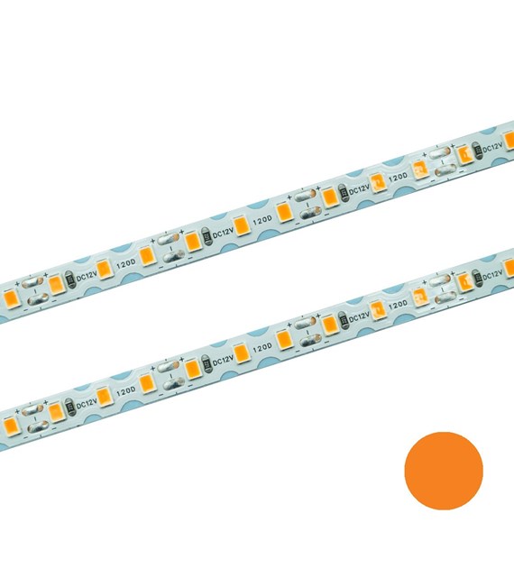 Taśma LED 120 SMD skrętna IP20 pomarańczowa 7W/m rolka 10m