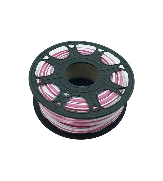 Neon frez 6 mm silikonowa osłona dotaśmy LED różowa