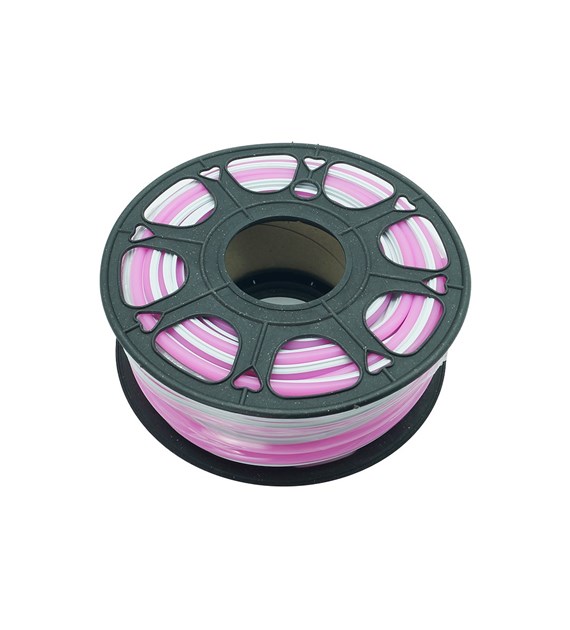 Neon frez 6 mm silikonowa osłona do taśmy LED jasnoróżowa