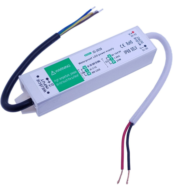 Waterproof power supply set IP67 1.67A 20W 12V DC