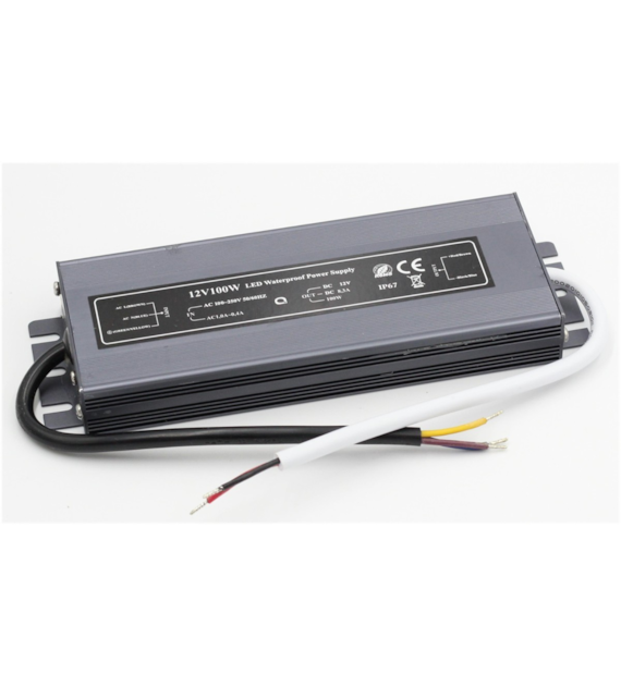 Wasserdichtes Netzteil 8,3A 100W SLIM IP67 12V DC