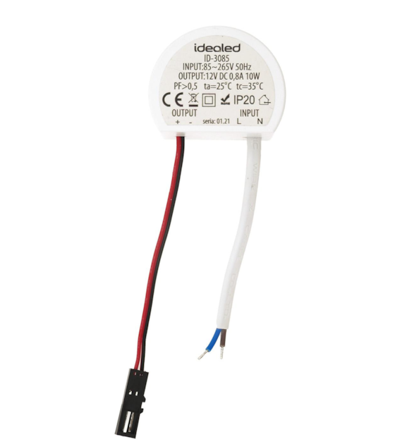 Stromversorgungskomplettset für Dose 0,8A 10W IP20