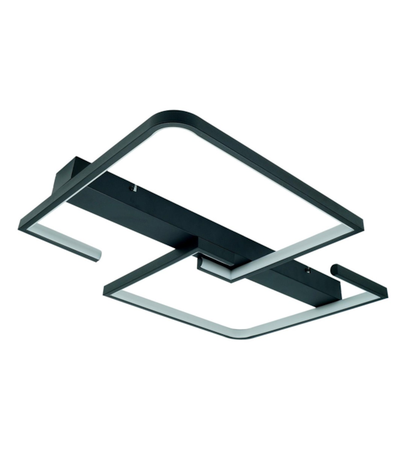LED ceiling light Salem 48W Black 4000K