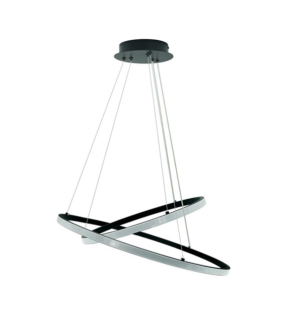 Plafon LED Center zwis 60W Czarny 4000K