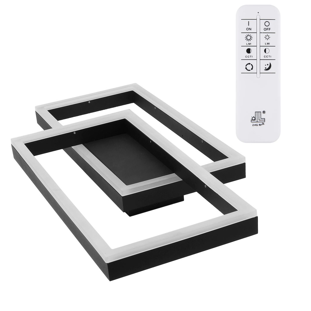 Plafon LED Artesia 48W czarny CCT pilot