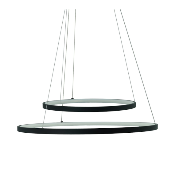 LED Pendelleuchte PEORIA 54W schwarz CCT Fernbedienung