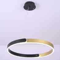 Lampa wisząca LED ONTARIO 36Wczarno-złota 4000K