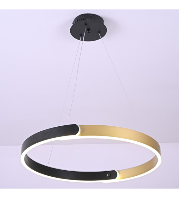 ONTARIO LED Pendant Light 36W black-gold 4000K