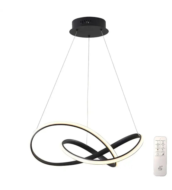 Plafon LED Jasper CCT 40W pilot 3000-6000K Czarny zwis