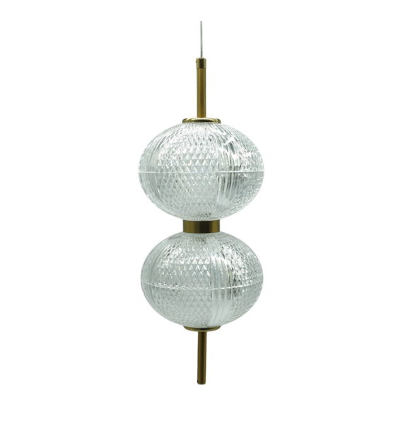 AMERILLA LED Pendant Light 39cm brushed gold 30W 4000K