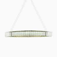 Lampa wisząca LED AURORA złoty+kryształki  32W 3000K