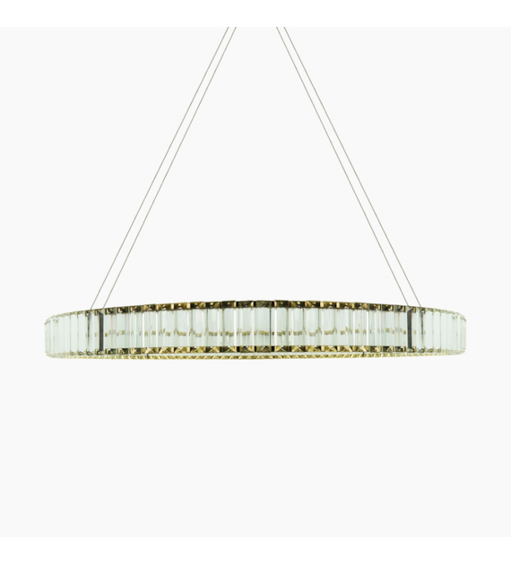 AURORA LED Pendant Lamp golden+crystals 32W 3000K