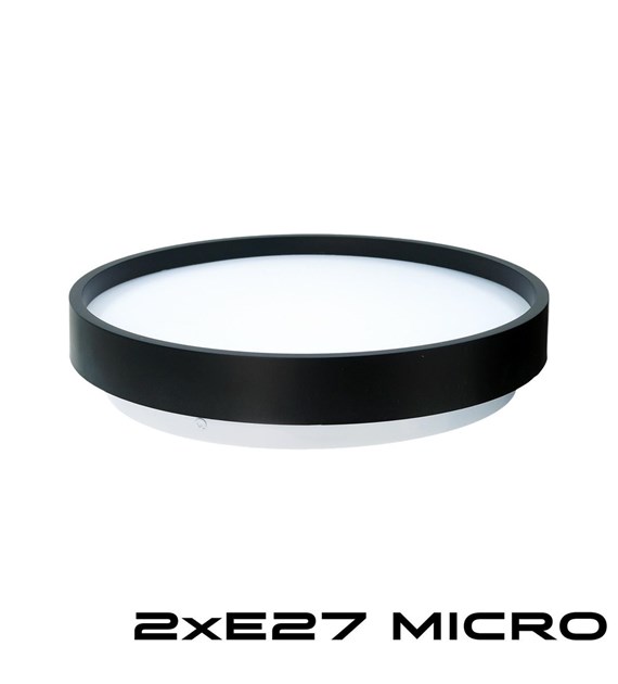 Plafon BOSTON 2xE27 IP44 z czujnikiemmikrofalowym 330mm