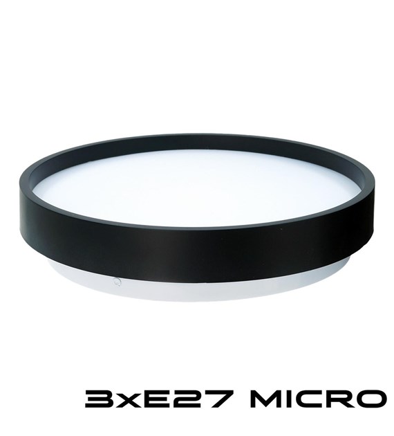 Plafon BOSTON 3xE27 IP44 z czujnikiemmikrofalowym