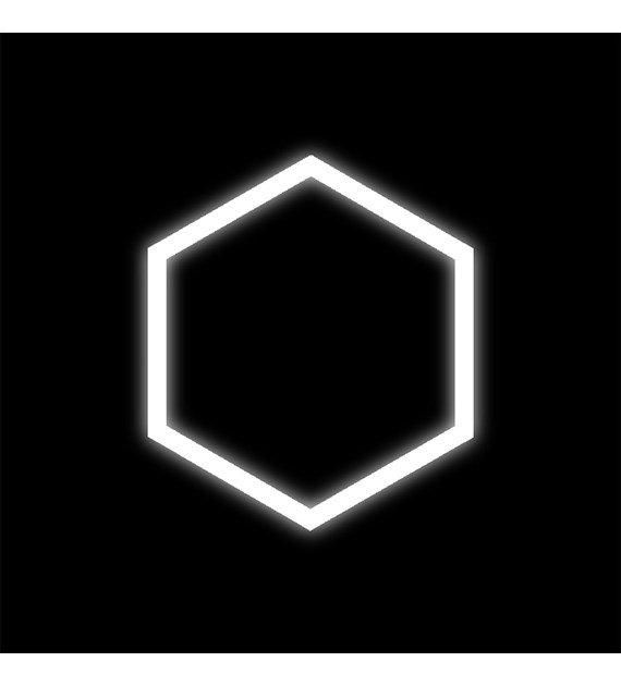 Zestaw czarny Lamp HEXAGON 1 LED 42W 6500K