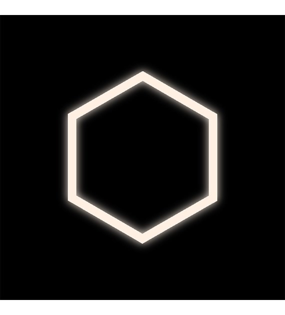 Zestaw czarny Lamp HEXAGON 1 LED 42W 4000K