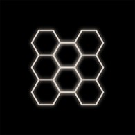 Zestaw czarny Lamp HEXAGON 8 LED 280W 4000K