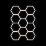 Zestaw biały Lamp HEXAGON 11 LED 4000K