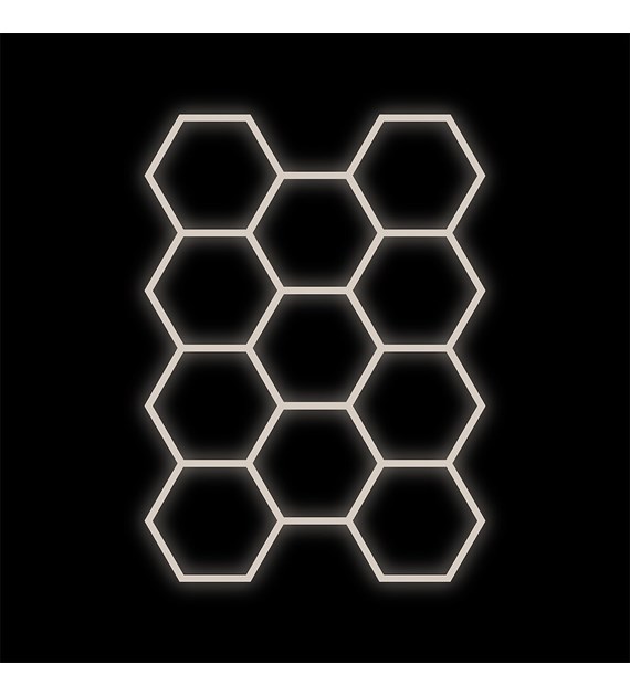 Zestaw biały Lamp HEXAGON 11 LED 368W 4000K