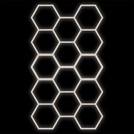 Zestaw czarny Lamp HEXAGON 14 LED 456W 4000K