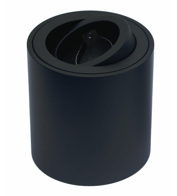 SPOT CORTO surface-mounted fixture black 84 mm movable