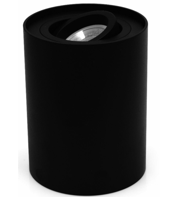 SPOT CRONO surface-mounted fixture black 125 mm movable