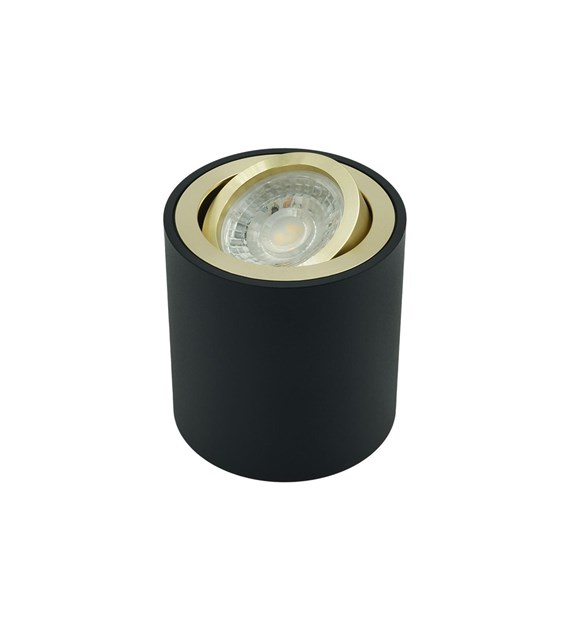 Oprawa natynkowa SPOT CORTO czarno-złota84 mm ruchoma