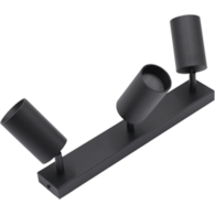 Kinkiet potrójny czarny QUALIS III