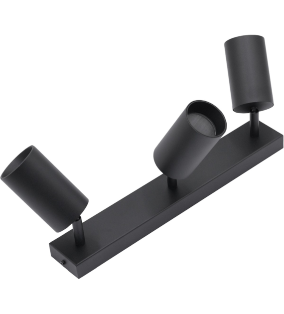 Dreifachwandleuchte schwarz QUALIS III