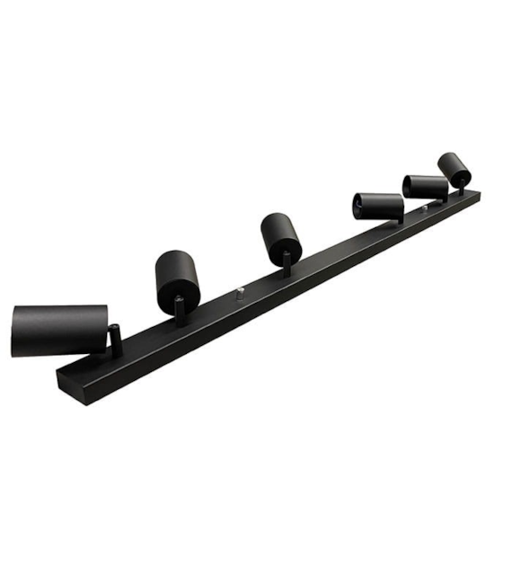 Wall lamp black QUALIS VI bar